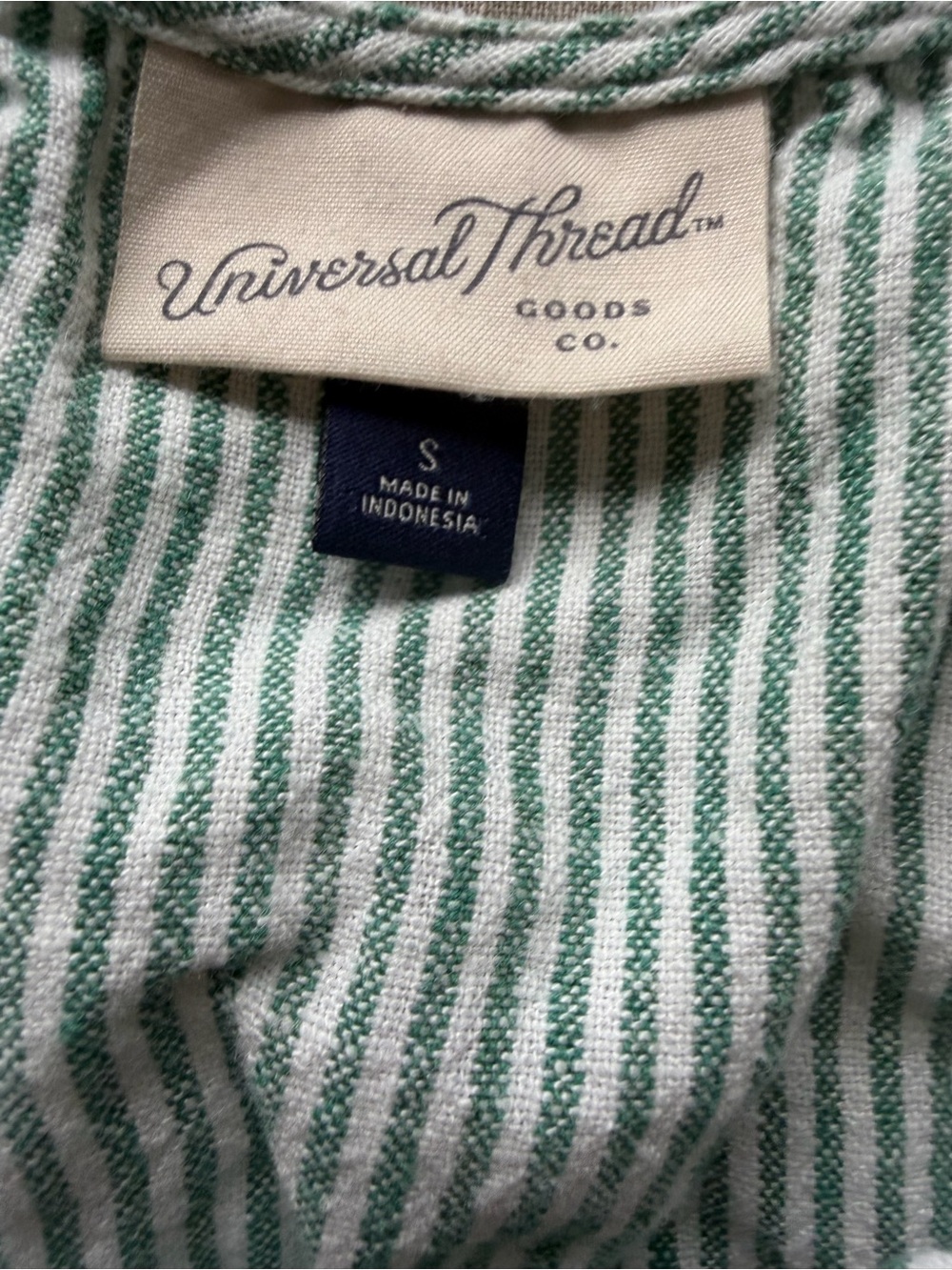 Universal Thread Sage Green Striped Lounge Top & Drawstring Shorts - Picture 7 of 8